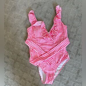 Pink and White Vineyard Vines Bathing Suit Sz Med